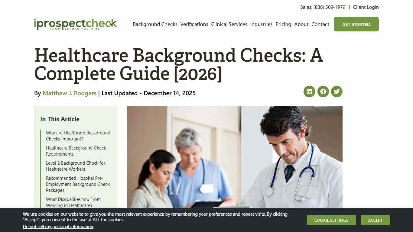 Healthcare Background Checks: A Complete Guide [2026]