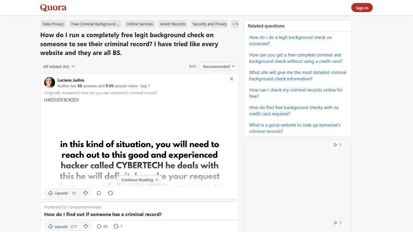 How to run a completely free legit background check on someone to see their criminal record - Quora